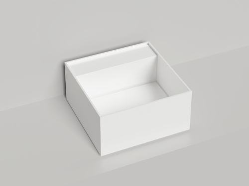 Раковина из искусственного камня S-Stone Salini ARMONIA 130522TMF 50х50 накладная цвет белый - фото 5